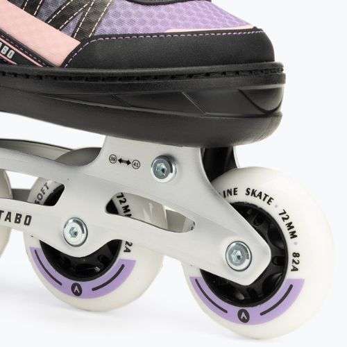 Pattini in linea per bambini ATTABO Bladeroll regolabili nero/viola