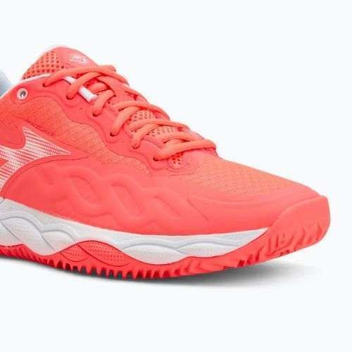 Scarpe da tennis da donna Mizuno Wave Enforce Court CC W calypso coral/white/barely pink