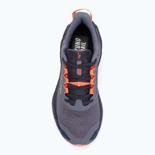 Scarpe da corsa da donna Mizuno Wave Mujin 11 blu granito/argento/corallo brillante