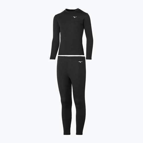 Set di intimo termico per bambini Mizuno Mid Top&Bottom nero