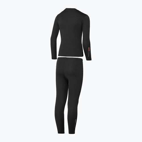 Set di intimo termico per bambini Mizuno Mid Top&Bottom nero