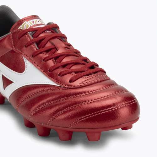 Scarpe da calcio Mizuno Morelia II Club FG 40° rosso/bianco/nero