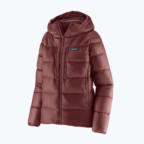 Patagonia piumino donna Fitz Roy Down Hoody rubino scuro w / rosso sfrigolio