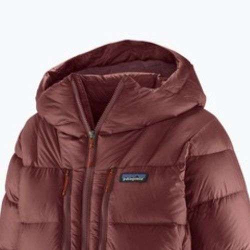 Patagonia piumino donna Fitz Roy Down Hoody rubino scuro w / rosso sfrigolio