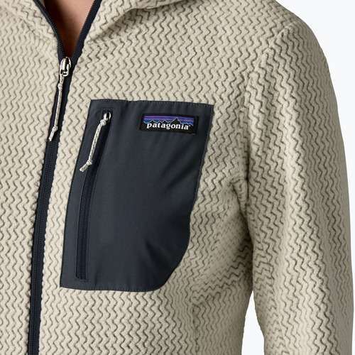 Patagonia R1 Air Full-Zip Fleece Hoody donna lana bianco