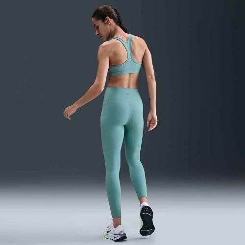 Reggiseno da allenamento Nike Swoosh Light Support cannon/bianco