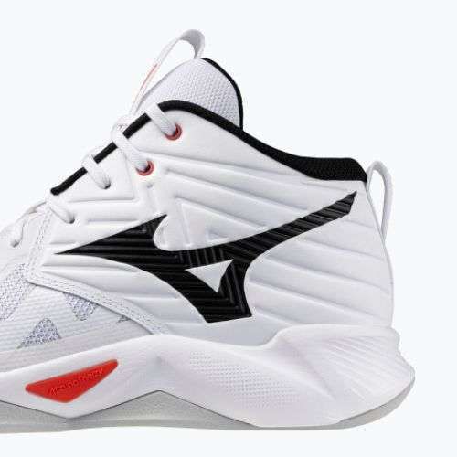 Scarpe da pallavolo Mizuno Wave Momentum Pro Mid white/black/fiery red