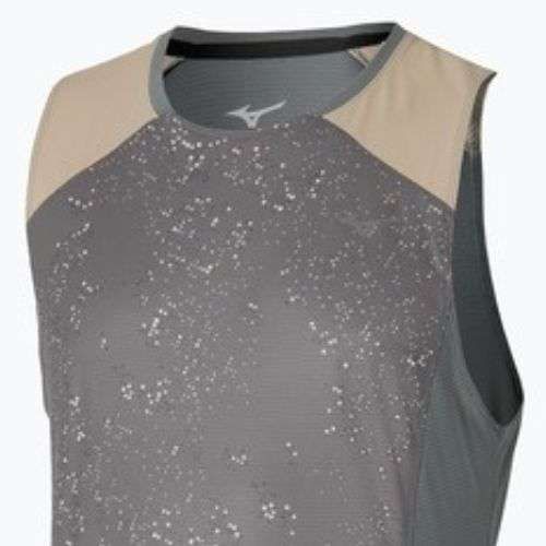 Canotta da running uomo Mizuno Active DryAeroFlow Graphic Tank Top lava smoke