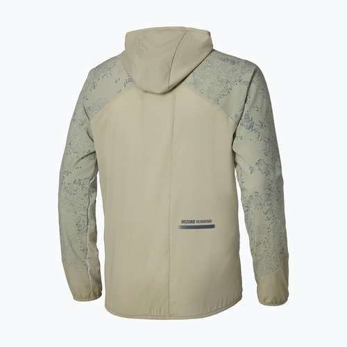 Giacca running uomo Mizuno Active Alpha Hooded elm
