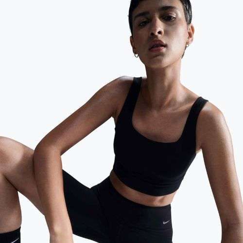Reggiseno sportivo Nike Zenvy Medium-Support black/sail
