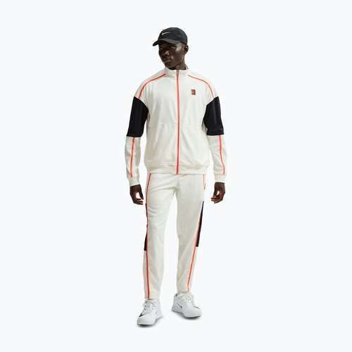 Felpa da tennis uomo Nike Court Heritage sail/turf orange