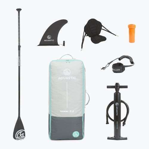 Set tavola SUP gonfiabile AQUASTIC Touring 11'6" blu