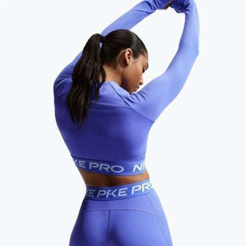 Pantaloncini da donna Nike Pro Mid-Rise Biker 3" sapphire/white