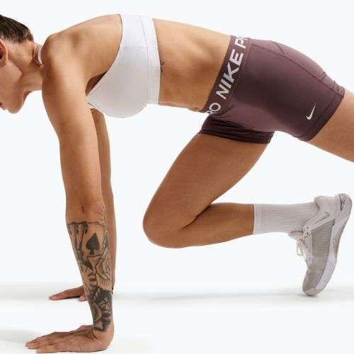 Pantaloncini donna Nike Pro Mid-Rise Biker 3" tattoo/white