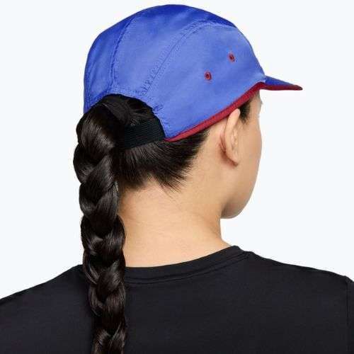 Cappellino con visiera Nike Dri-Fit Fly sapphire/team crimson/hydrogen blue