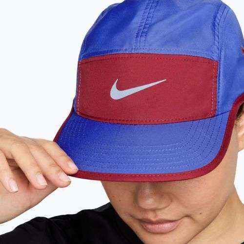 Cappellino con visiera Nike Dri-Fit Fly sapphire/team crimson/hydrogen blue