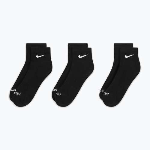 Calzini Nike Everyday Plus Cushioned Ankle 3 paia black/white