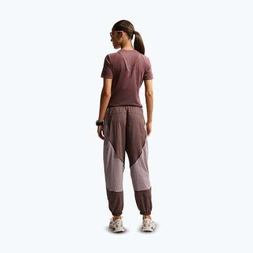Pantaloni da running donna Nike Swift UV Repel Mid-Rise tattoo/light violet ore
