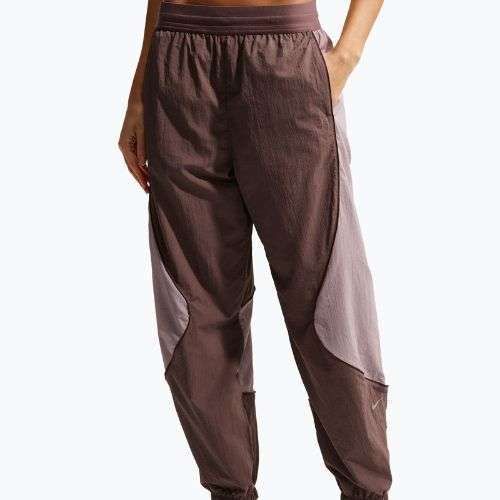 Pantaloni da running donna Nike Swift UV Repel Mid-Rise tattoo/light violet ore
