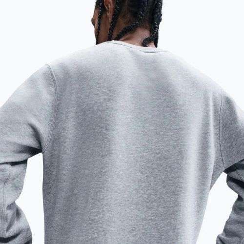 Felpa uomo Nike Sportswear Club Graphic Fleece Crew dark grey heather/white