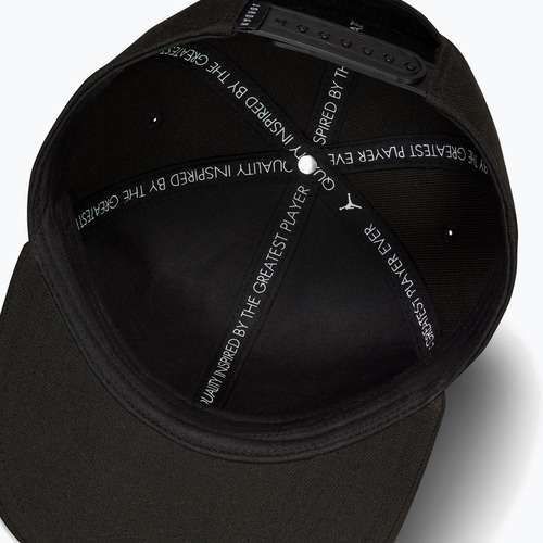 Cappellino con visiera Jordan Rise Structured Curved-Bill nero/bianco