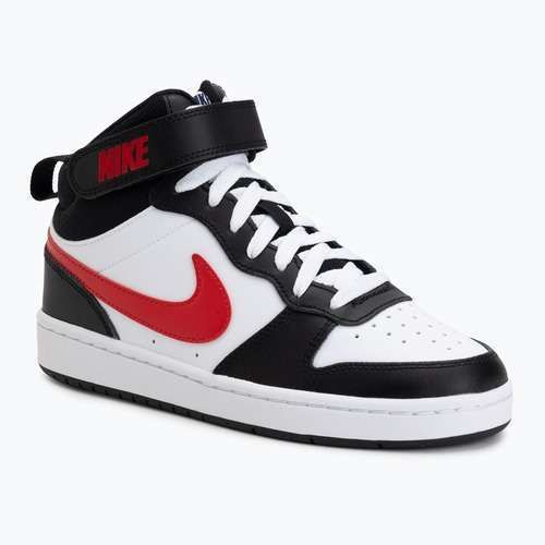 Scarpe Nike Court Borough Mid 2 white/white/black/university red
