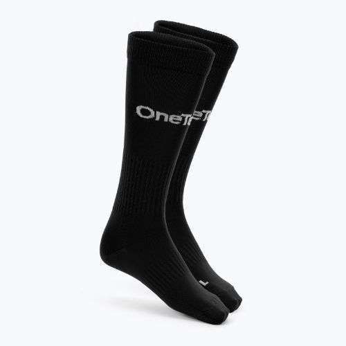 Calze da calcio per bambini OneTeam Precision football socks set 2-pack nero