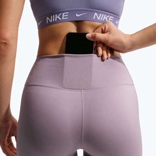 Leggings da allenamento da donna Nike One High-Waisted 7/8 light violet ore/white