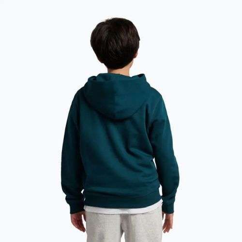 Felpa per bambini New Balance Brush Back Small Logo Hoodie medusa green