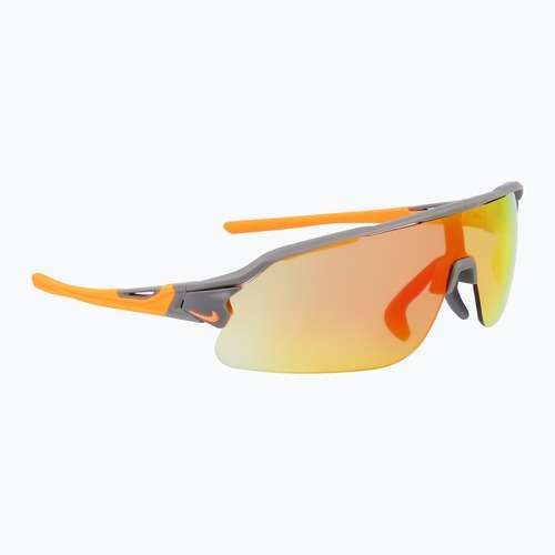 Occhiali da sole Nike Flyfree Shield E matte smoke grey/road orange mirror/ clear