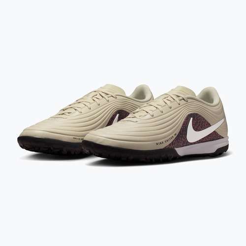 Scarpe da calcio da uomo Nike United Tiempo Maestro Academy TF fossil/burgundy crush/metallic silver