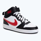 Scarpe Nike Court Borough Mid 2 white/white/black/university red