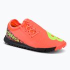 Scarpe da calcio per bambini New Balance Furon v7 Dispatch JNR TF neon dragonfly