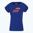 Maglietta Babolat Exercise Cotton Jr da bambino blu sodalite
