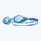 Occhialini da nuoto TYR Swimple Tie Dye Non-Mirrored blu/blu/verde per bambini
