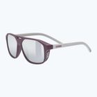 Occhiali da sole per bambini UVEX Cosmic Jr cranberry/grey matt/mirror silver