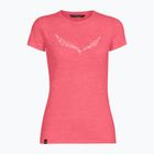 Maglia trekking donna Salewa Solid Dry calypso coral mel