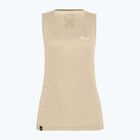 Maglietta da trekking Salewa da donna Puez Graphic Dry Tank oatmeal melange