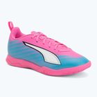 Scarpe da calcio per bambini PUMA Ultra 6 Play It Jr poison pink/puma wht/sun stream/bright aqua/puma blk