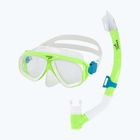 Set da snorkeling per bambini Speedo Adventure green gecko/clear