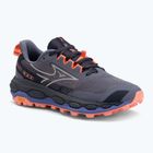 Scarpe da corsa da donna Mizuno Wave Mujin 11 blu granito/argento/corallo brillante