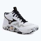 Scarpe da pallavolo Mizuno Wave Momentum Elite Mid white/black/gold
