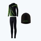 Set intimo termico per bambini Brubeck Dry Junior black/neon