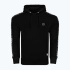 Felpa con cappuccio Octagon Stripe da uomo, nero