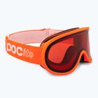 Maschera da sci per bambini POC POCito Retina Jr S2 fluorescent orange/partly sunny light orange