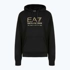 Felpa da uomo EA7 Emporio Armani Train Visibility con cappuccio nero / oro