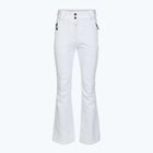 Pantaloni da sci donna EA7 Emporio Armani Ski Kitzbuhel Softshell a vita alta bianco
