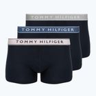 Boxer Tommy Hilfiger Trunk WB 3 pairs purple pink/antique silverer/aegean sea