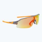 Occhiali da sole Nike Flyfree Shield E matte smoke grey/road orange mirror/ clear