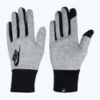 Guanti da corsa Nike Club Fleece donna grigio erica/nero/nero